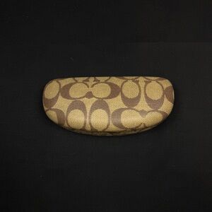 Coach Signature Brown Glasses Case
